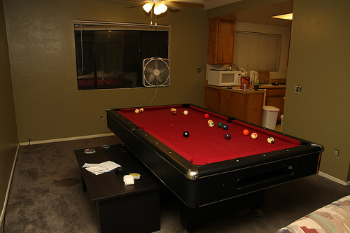 Pool Table in a Very Small Room