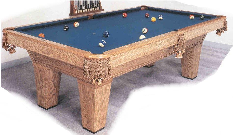 what oak veneer was used on brunswick pool tables