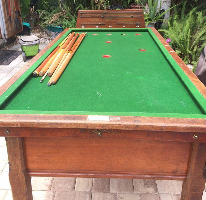 bar billiards table used