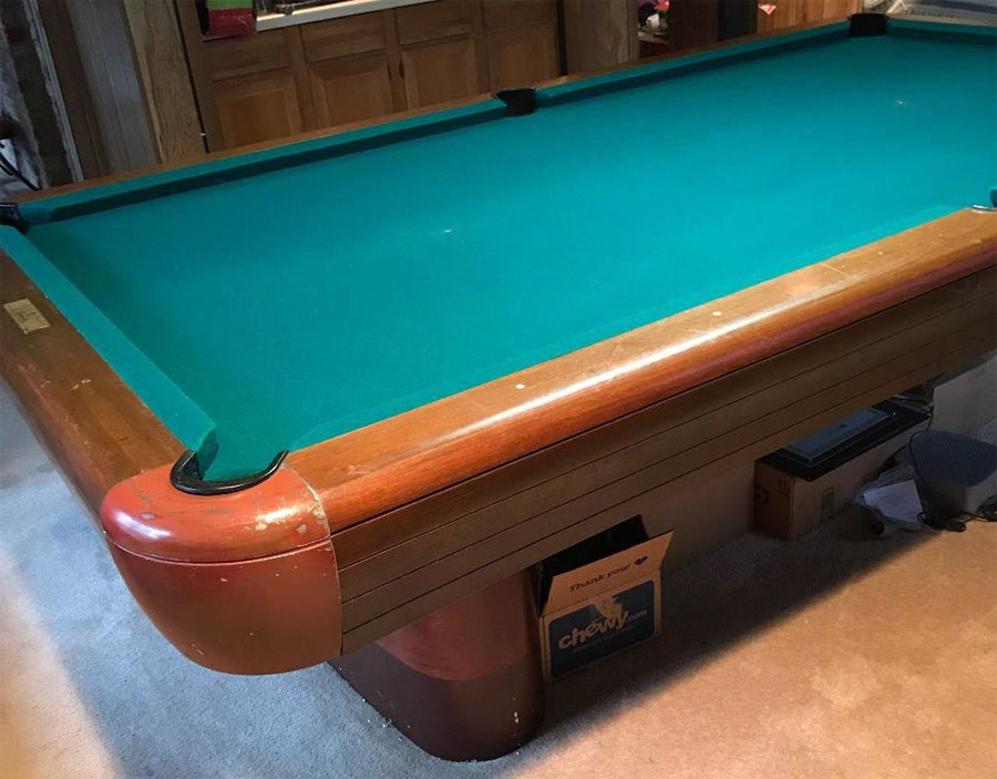 9 foot brunswick pool tables