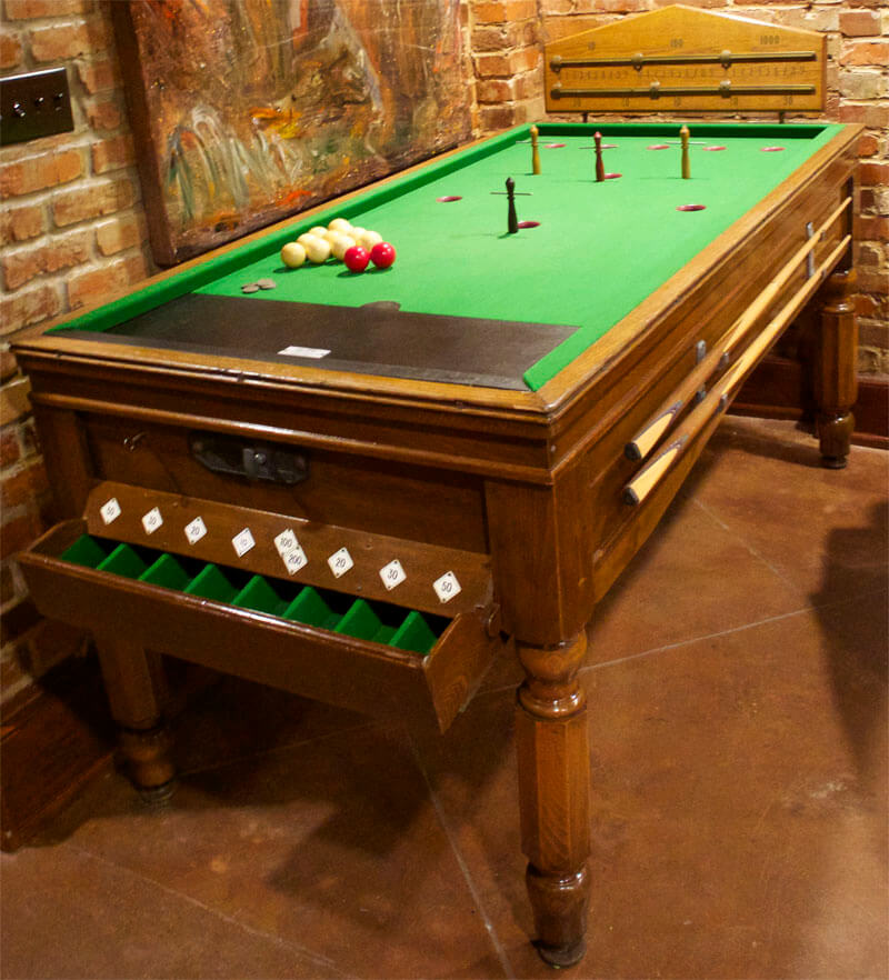 bar billiards table used